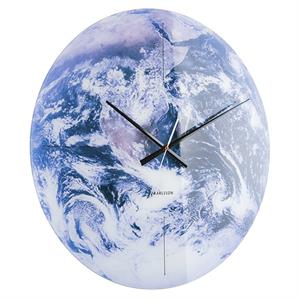Present Time Earth Wall Clock Blue